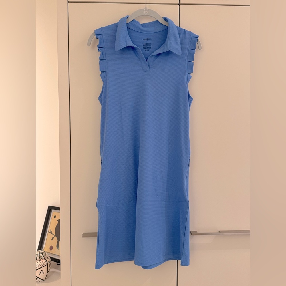 Gottex Sleeveless sport blue dress